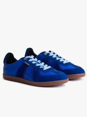 NEW FRESHY Mens Indie Sneakers Low Top Suede Blue Size 12